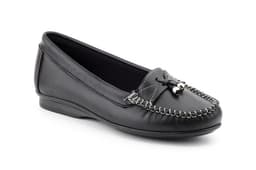Kiowa Mujer Piel Negro Borlas Metal Antonella ref. 2034