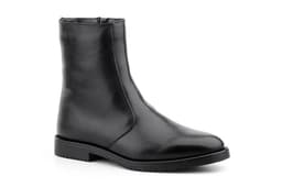Botines Hombre Piel Negro Cremallera Boreguillo Pelo Nikkoe ref. 2040