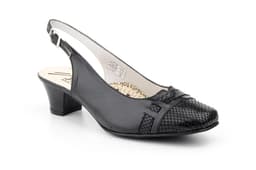 Zapatos Mujer Piel Negro Serpiente Hebilla Tacón Anchos Especial JAM ref. 5122