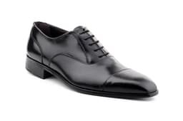 Zapatos Hombre Piel Negro Cordones Suela de Cuero Italiano Nikkoe ref. 4003