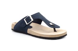 Sandalias Mujer Piel Marino Hebilla Morxiva ref. 8014M