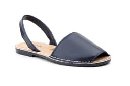 Menorquinas Ibicencas Men Navy Leather Padded Sole Menorquinas ref. 6700