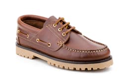 Boys' Leather Boat Shoes Pull Up SACHINI ref. TO-2141