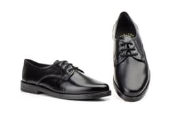 Zapatos Hombre Piel Negro Cordones Calidad ref. 120
