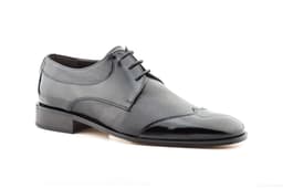 Zapatos Hombre Piel Negro Suela de Cuero Nikkoe ref. 3248