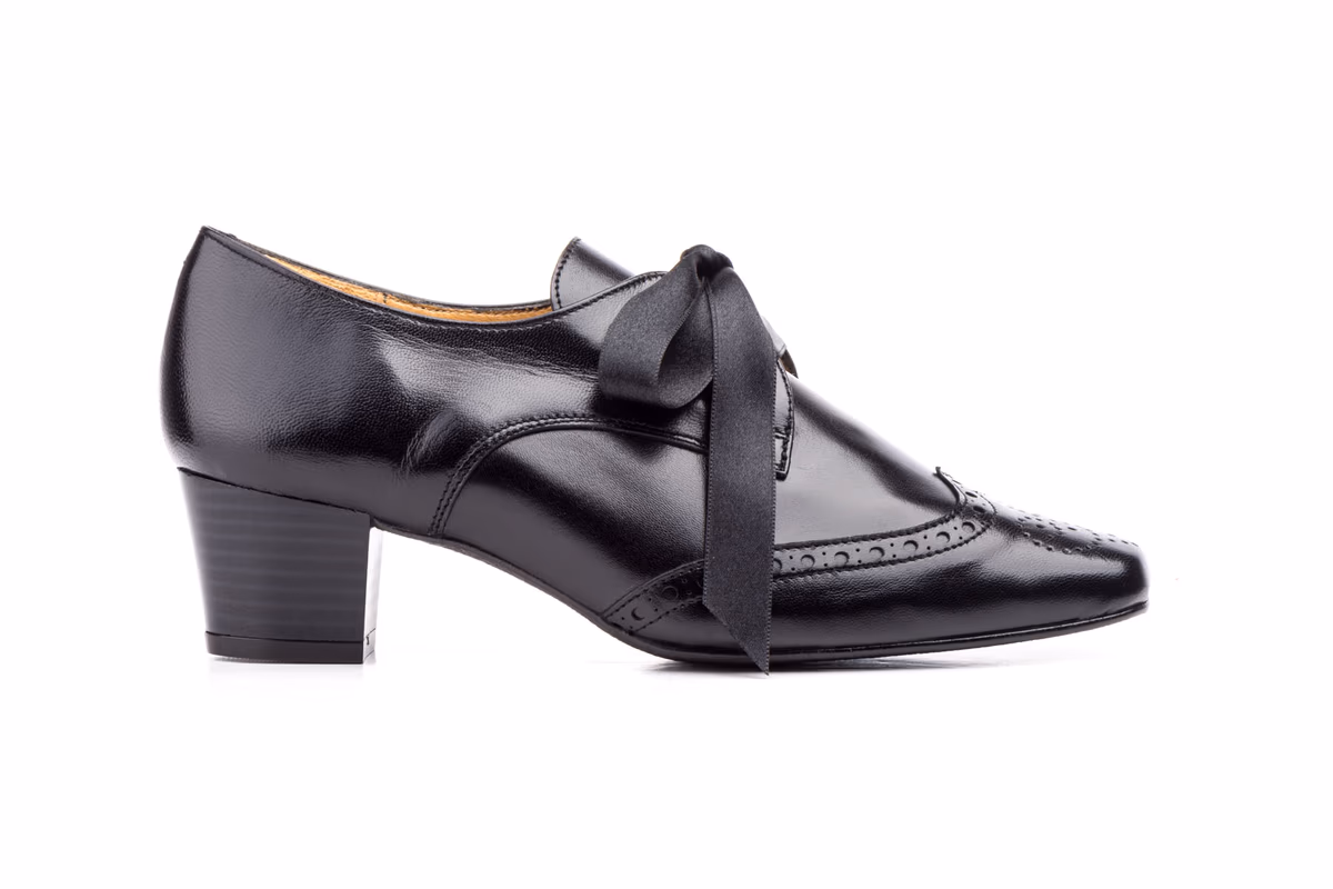 Zapatos Mujer Piel Negro Lazo JAM ref. 5020