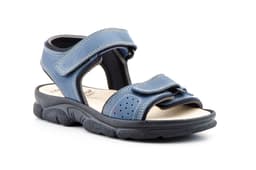 Women's Navy Leather Californian Morxiva ref. 7030