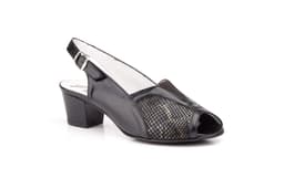 Zapatos Mujer Piel Negro Licra Tacón JAM ref. 5027