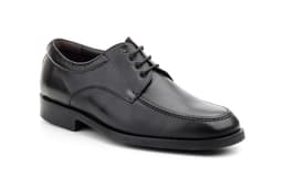 Zapatos Hombre Piel Negro Cordones Ancho Especial 12 Nikkoe ref. 2780