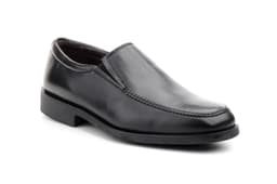 Zapatos Hombre Piel Negro Elásticos Ancho Especial 12 Ibérico ref. 2781