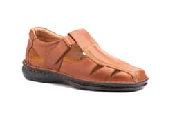 Sandalias Hombre Piel Coñac Cactus ref. 60313