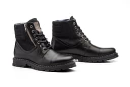 Bota Hombre Piel Negro Nautic Blue ref. 11479