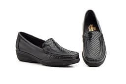 Kiowa Mujer Piel Negro Cuña Antonella ref. 3060