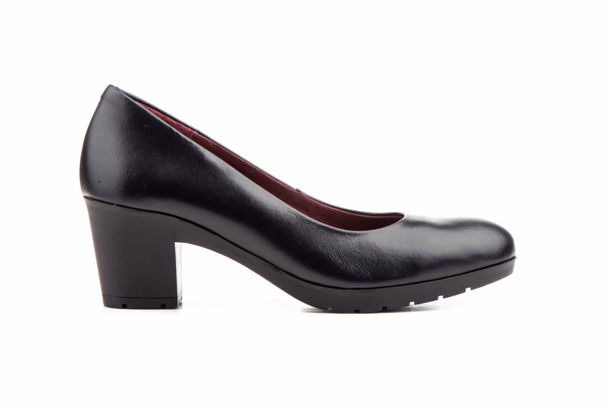 Zapatos Salón Mujer Piel Napa Negra Tacón Ancho Morxiva ref. MX-923