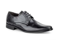Zapatos Hombre Piel Negro Cordones Suela de Cuero Nikkoe ref. 3239