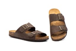 Sandalias Hombre Piel Marrón Morxiva ref. MX-8020