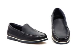 Men's Napa Leather Navy Boat Shoes Ibérico ref. 1007