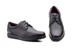 Zapatos Hombre Piel Negro Cordones Ibérico ref. GI-7002