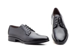 Zapatos Hombre Piel Negro Cordones Ibérico ref. GI-9024