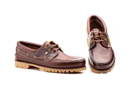 Men's Brown Leather Boat Shoes Big Sizes Ibérico ref. F-252-2 XXL