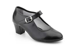 Zapatos Sevillana Negro Hebilla Carleti ref. 15