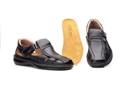Sandalias Hombre Piel Negro Cactus ref. 60313