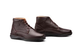 Bota Hombre Piel Marrón Cordones Cactus Cactus ref. CT-4008