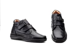 Botas Hombre Piel Negro Velcro Cactus Otras marcas ref. 60109