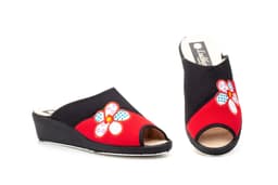Women's Wedge Sneakers Black Red Ludiher ref. LD-195