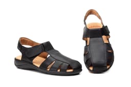 Sandalias Hombre Piel Negro Duendy Duendy ref. DY-933