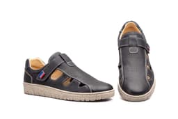 Sandalias Hombre Piel Marino Velcro Route 83 ref. R83-11563B