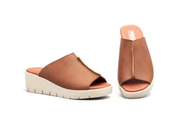 Zuecos Sandalias Mujer Piel Cuero Cuña JAM ref. 131