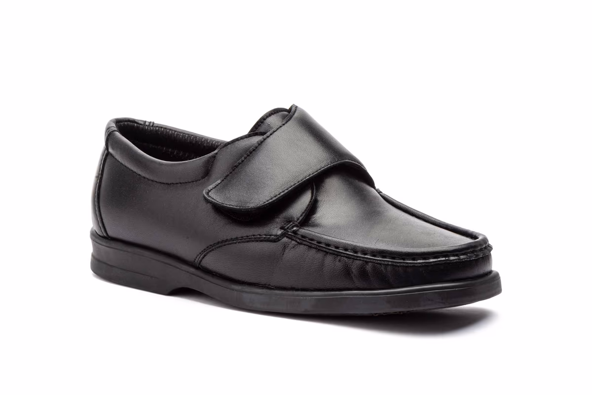 Kiowa Hombre Piel Negro Cierre Tipo Velcro CalzaLine ref. CL-C330