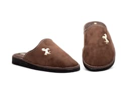 Men's House Slippers Brown Cloth Horse Otras marcas ref. P-7744