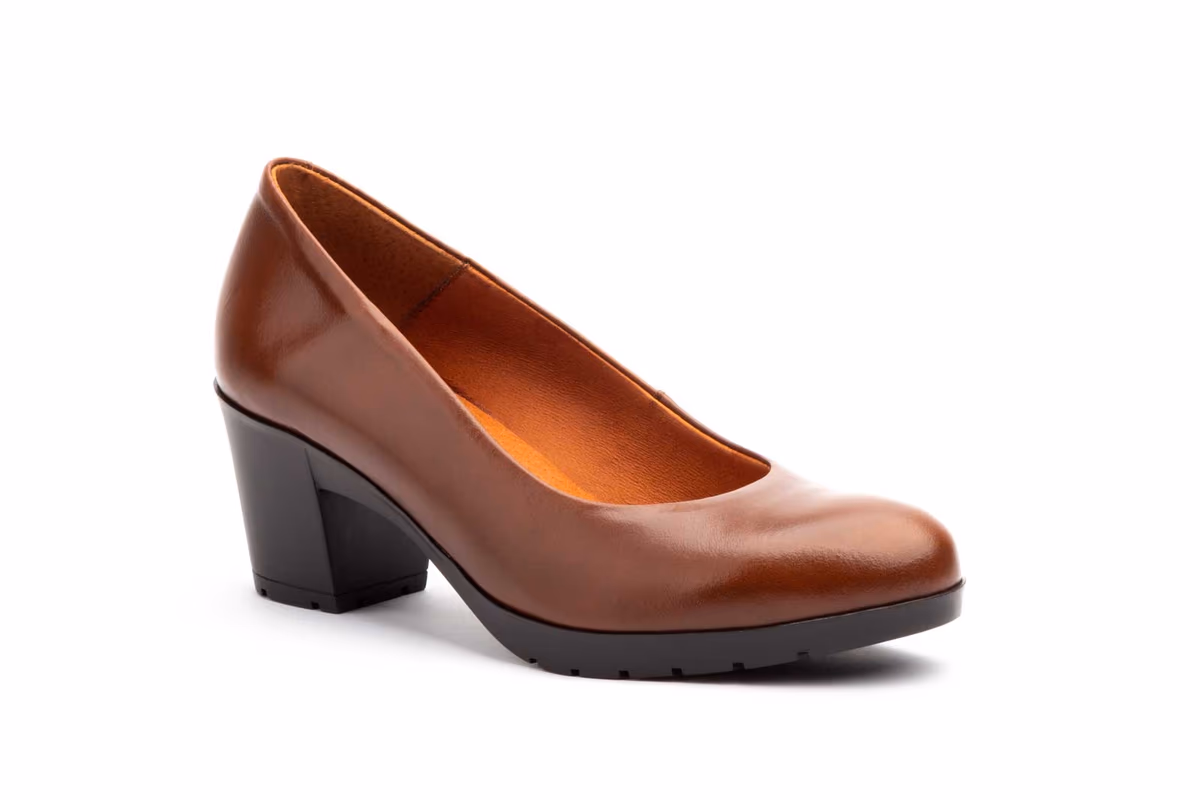 Zapatos Salón Mujer Piel Napa Cuero Tacón Ancho Morxiva ref. MX-923