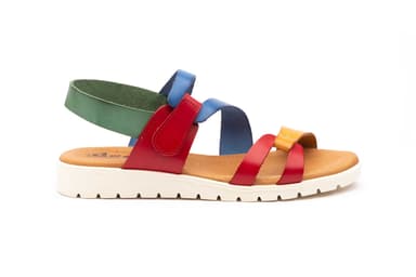Sandalias Mujer Piel Rojo Calzados DSD ref. DSD-10090