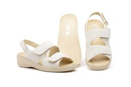 Women's Ice Leather Sandals with Velcro Otras marcas ref. 15053