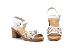 Sandalias Mujer Piel Blanco JAM ref. 7065