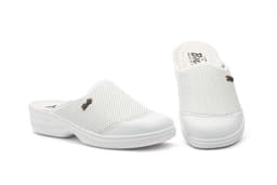 Women's Clogs Lycra Leather White BioUp BioUp ref. TS-553