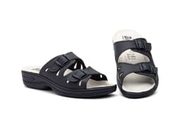 Women's Blue Leather Clogs with Buckles BioUp BioUp ref. TS-565