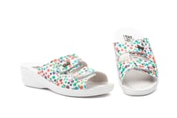 Women's Multicolor Leather Clogs with Velcro BioUp BioUp ref. TS-975