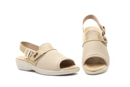 Women's Sandals Beige Lycra Strap BioUp BioUp ref. TS-1416S