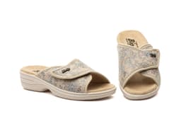 Women's Sandals Licra Ida Beige Velcro BioUp BioUp ref. TS-1570