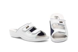 Women's Clogs White Leather Velcro BioUp BioUp ref. TS-481