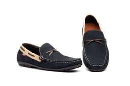 Men's Navy Nubuck Leather Boat Shoes Route 83 ref. R83-1008