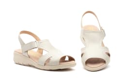 Sandalias Mujer Piel Beige Otras marcas ref. 3554