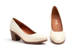 Zapatos Salón Mujer Piel Napa CrudoTacón Ancho Morxiva ref. MX-923