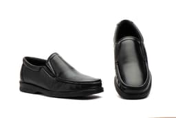 Zapatos Hombre Piel Negro Elásticos CalzaLine ref. M-70