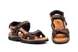 Sandalias Hombre Piel Keloil Moka Taupe Morxiva Morxiva ref. MX-7041