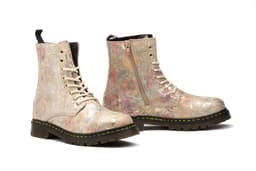 Bota Mujer Piel Flores Beige Route 83 ref. R83-M102